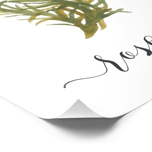 Waterverf Botanische Herb Print Rosemary Foto Afdruk (Hoek)