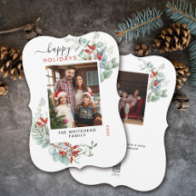 Waterverf Botanische Holly Photo