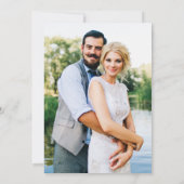 Waterverf Botanische Ivy Greenery Foto Gold Save The Date (Achterkant)