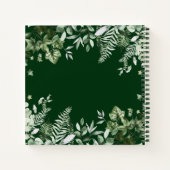 Waterverf Botanische Ivy Sage Ferns Greenery Notitieboek (Achterkant)