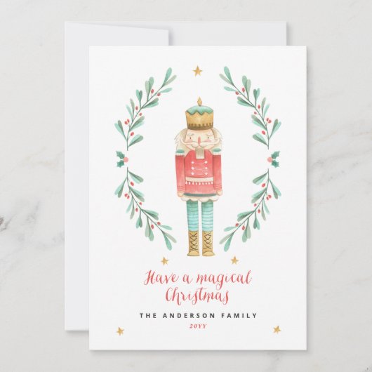 Waterverf botanische kerst (Voorkant)