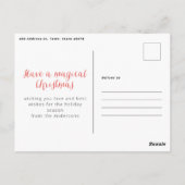 Waterverf botanische kerst briefkaart (Achterkant)