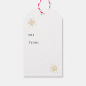 Waterverf botanische kerst cadeaulabel (Achterkant)