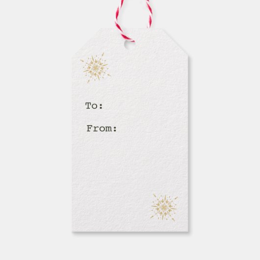 Waterverf botanische kerst cadeaulabel (Achterkant)