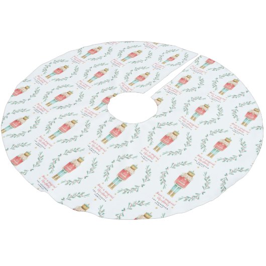 Waterverf botanische kerst kerstboom rok (Gekanteld)