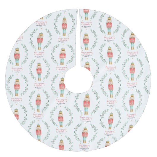 Waterverf botanische kerst kerstboom rok (Voorkant)