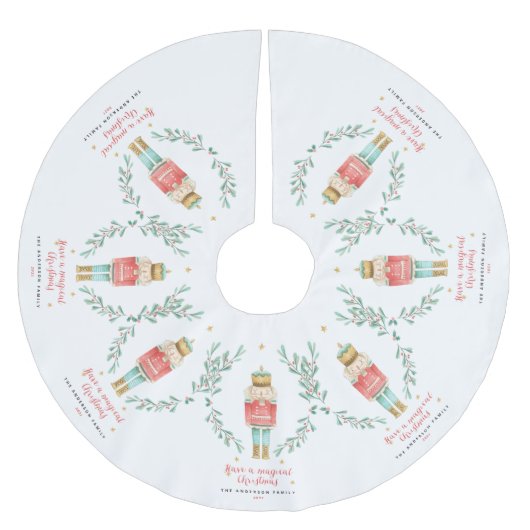 Waterverf botanische kerst kerstboom rok (Voorkant)