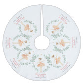 Waterverf botanische kerst kerstboom rok (Voorkant)