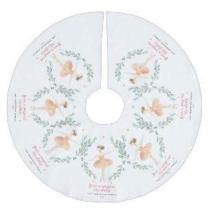 Waterverf botanische kerst kerstboom rok