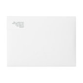 Waterverf Botanische Kerst Retour Adres (Voorkant)