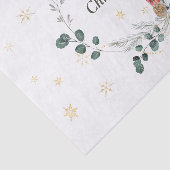 Waterverf botanische kerst tissuepapier (Detail)