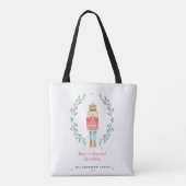 Waterverf botanische kerst tote bag (Achterkant)