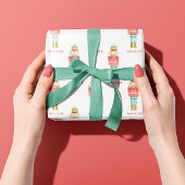 Waterverf botanische kerstzoon cadeaupapier