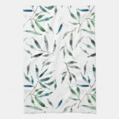 waterverf botanische keukenhanddoek (Verticaal)