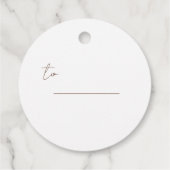 Waterverf Botanische Krans Kerstmis Bedankjes Labels (Achterkant)