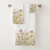 Waterverf botanische kunst bad handdoek (Insitu)