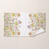 Waterverf botanische kunst bad handdoek (Handdoek)