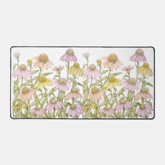 Waterverf botanische kunst bureaumat (Voorkant)