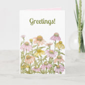 Waterverf botanische kunst kaart (Voorkant)