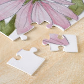 Waterverf botanische kunst legpuzzel (Zijkant)