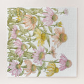 Waterverf botanische kunst legpuzzel (Horizontaal)