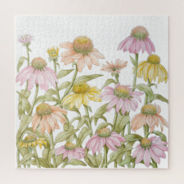 Waterverf botanische kunst legpuzzel