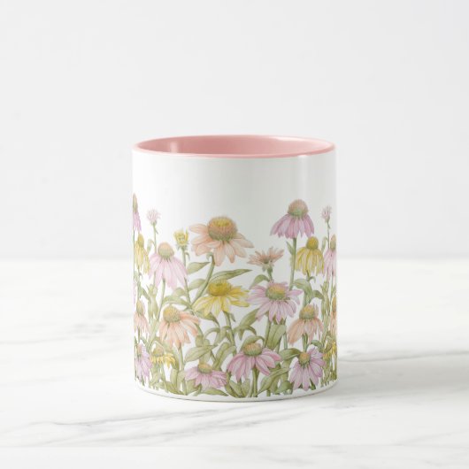 Waterverf botanische kunst Mok (Midden)