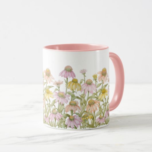 Waterverf botanische kunst Mok (Voorkant rechts)