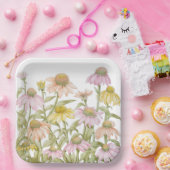 Waterverf botanische kunst papieren bordje (Feest)