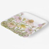 Waterverf botanische kunst papieren bordje (Gebogen)