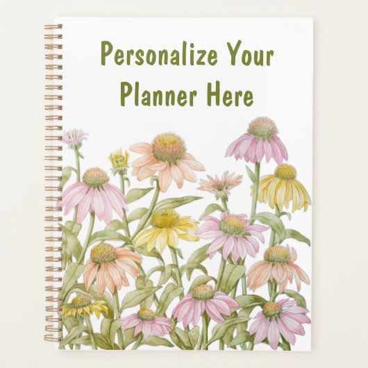 Waterverf botanische kunst planner (Voorkant)