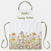 Waterverf botanische kunst schort (Voorkant)