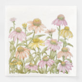 Waterverf botanische kunst servet (Voorkant)