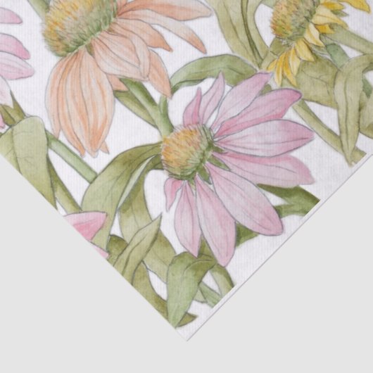 Waterverf botanische kunst tissuepapier (Detail)