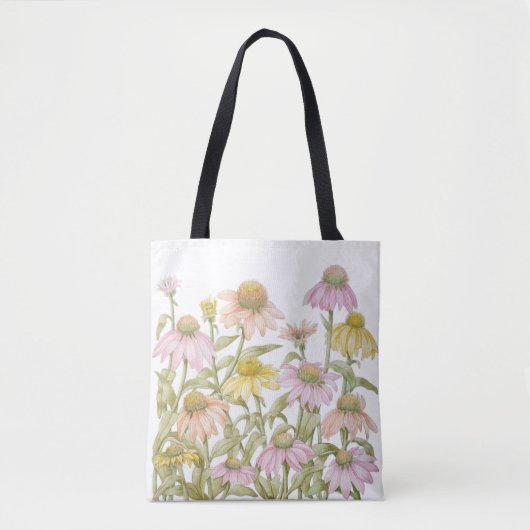 Waterverf botanische kunst tote bag (Voorkant)