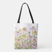 Waterverf botanische kunst tote bag (Achterkant)