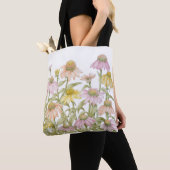 Waterverf botanische kunst tote bag (Dichtbij)
