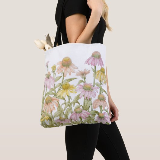Waterverf botanische kunst tote bag (Dichtbij)