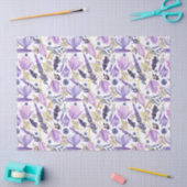 Waterverf Botanische Lavendel Wildflower Boho Tissuepapier (Craft)