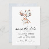 Waterverf Botanische lekkages Wedden sparen de dat Save The Date (Voorkant / Achterkant)