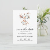 Waterverf Botanische lekkages Wedden sparen de dat Save The Date (Staand voorkant)