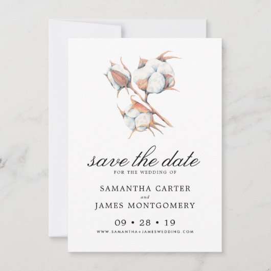 Waterverf Botanische lekkages Wedden sparen de dat Save The Date (Voorkant)