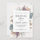 Waterverf Botanische lente Kaart (Voorkant)