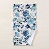 Waterverf botanische marinescheepvaart bad handdoek (Handdoek)