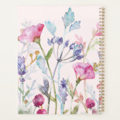 Waterverf Botanische Pastel Bloemendagplanner Planner (Achterkant)