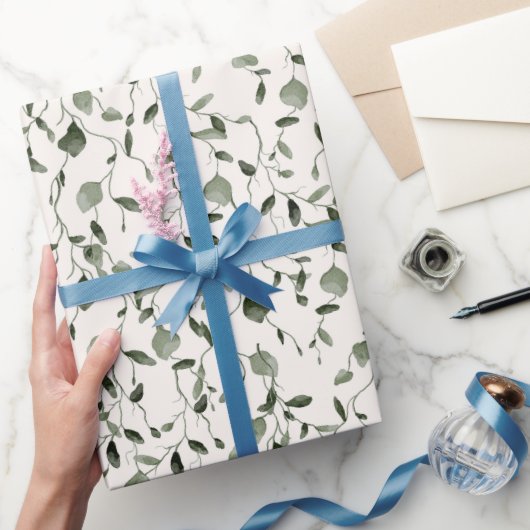 Waterverf Botanische Patroon Wedding Cadeaupapier (Geschenken)