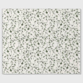 Waterverf Botanische Patroon Wedding Cadeaupapier (Vlak)