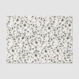 Waterverf Botanische Patroon Wedding Tissuepapier