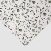 Waterverf Botanische Patroon Wedding Tissuepapier (Detail)