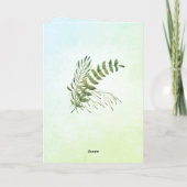 Waterverf Botanische Persoonlijke Sympathiekaart Kaart (Achterkant)